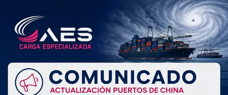 Comunicado tifones puertos de China